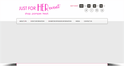 Desktop Screenshot of justforherevent.com